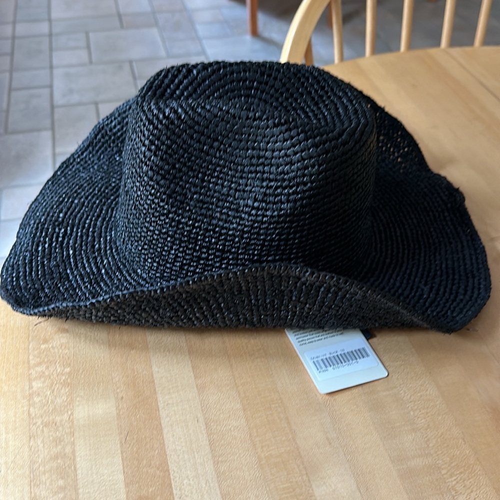 Monday Swimwear Black Raffia Hat - Picture 5 of 6